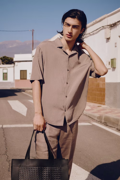 Loose-Fit Resort Shirt for Men